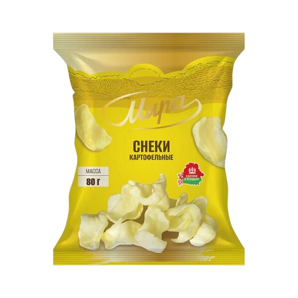 Снэки картоф Мира классические 80г
