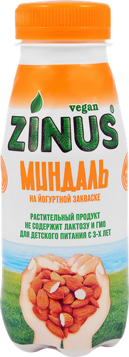 

Напиток миндальный Zinus Vegan на йогуртной закваске без молока 250 мл