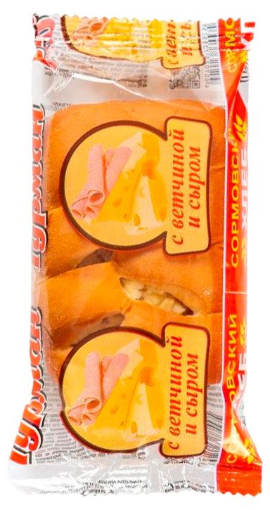 

Булка Сормовский хлеб с ветчиной и сыром высший сорт 100 г