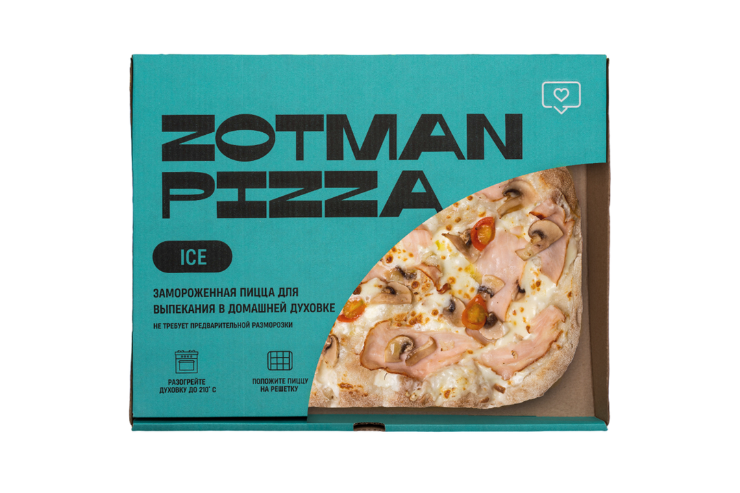 

Пицца Zotman pizza Ветчина и грибы замороженная 420 г