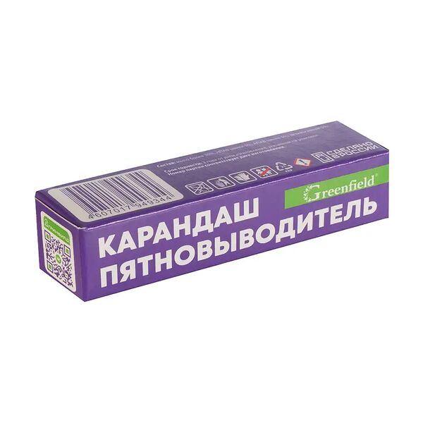 Карандаш пятновыводитель, Greenfield, 25 г