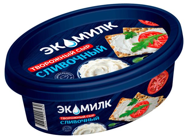 

Сыр творожный Экомилк сливочный 60% 120 г