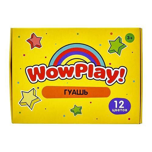 Гуашь Wowplay! 12 цветов 15 мл