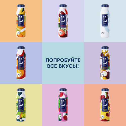 

Йогурт питьевой Epica натуральный 2.9% без сахара 260 г