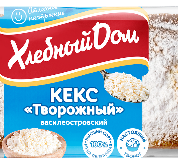 Кекс Хлебный Дом Василеостровский творожный 400 г