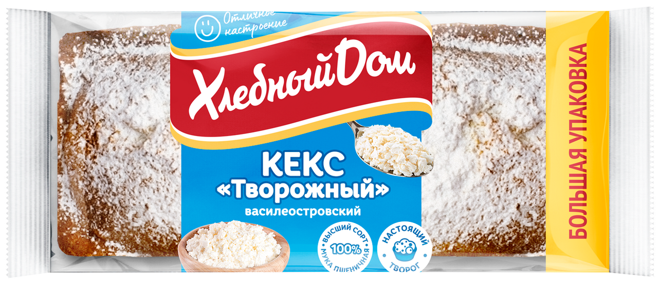 

Кекс Хлебный Дом Василеостровский творожный 400 г