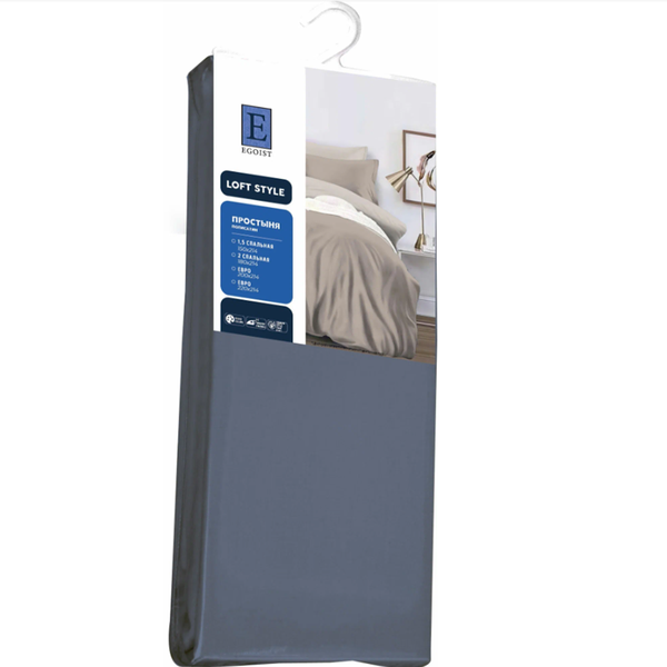 Простыня Egoist Стиль-Сервис Евро микрофибра, 200х220 см