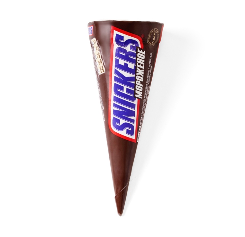 

Мороженое рожок Snickers карамель-арахис 6% 69 г
