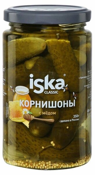 

Огурцы Iska Корнишоны с медом 350 г