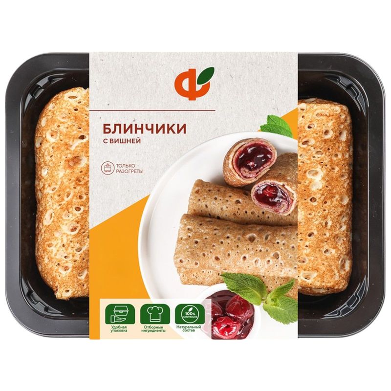 

Блинчики Фабрика Здорового Питания с вишней 160 г