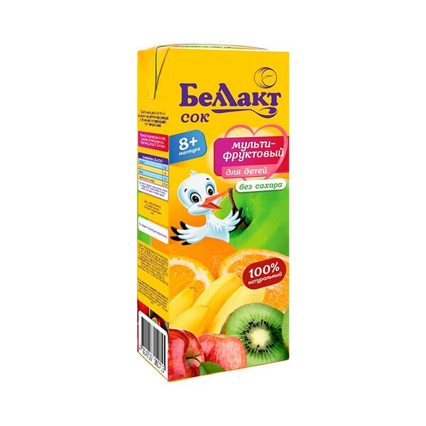 Сок Беллакт мультифрукт восст стер с 8мес 0,2л ДП