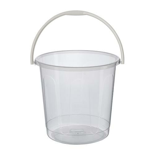 Ведро Ханпласт прозрачное пищевой пластик 5 л