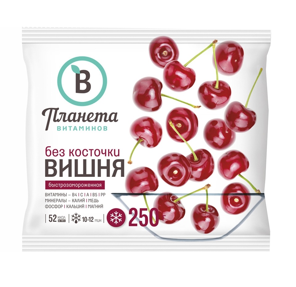 

Вишня Планета Витаминов без косточки замороженная 250 г