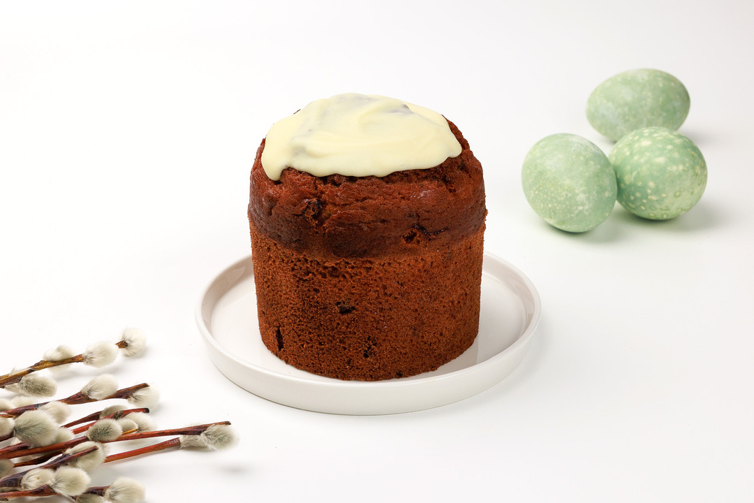 

Кулич с рикоттой, изюмом и орехами 320 г