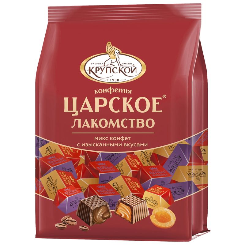 

Конфеты Фабрика имени Крупской Царское Лакомство шоколадные 210 г