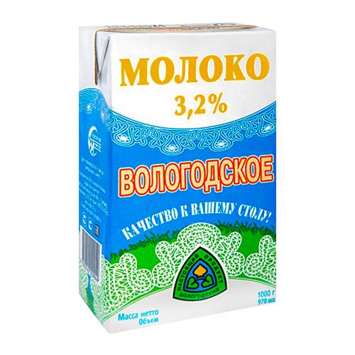 

Молоко Северное молоко Вологодское 3.2% 970 мл