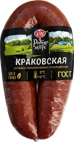 

Колбаса полукопченая Родные места Краковская, категория Б, весовая