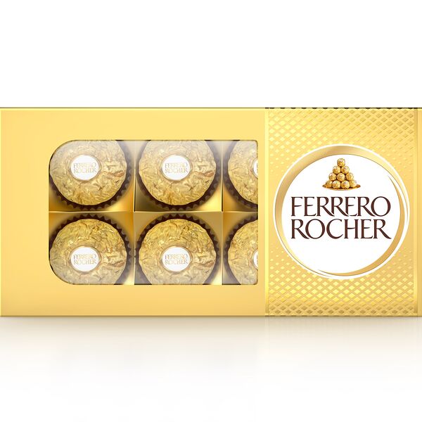 Конфеты в коробке Ferrero Rocher из молочного шоколада с начинкой из крема и лесного ореха 75 г