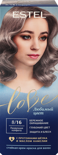 Стойкая краска для волос Estel Love 8/16 Лакричная конфета, 115 мл