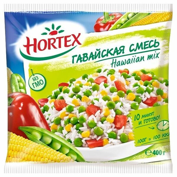 Смесь овощная Hortex Гавайская замороженная 400 г