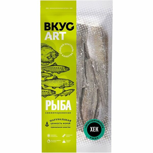 Хек тушка Вкус Арт аргентинский мороженый 800 г