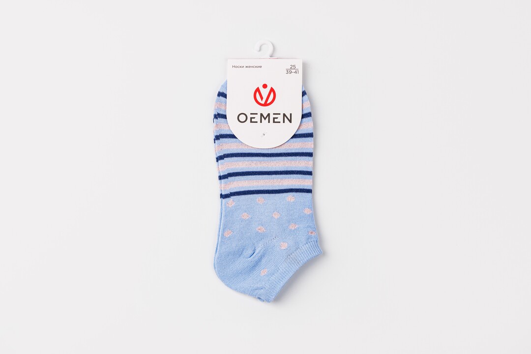

Носки женские Oemen голубые размер 25