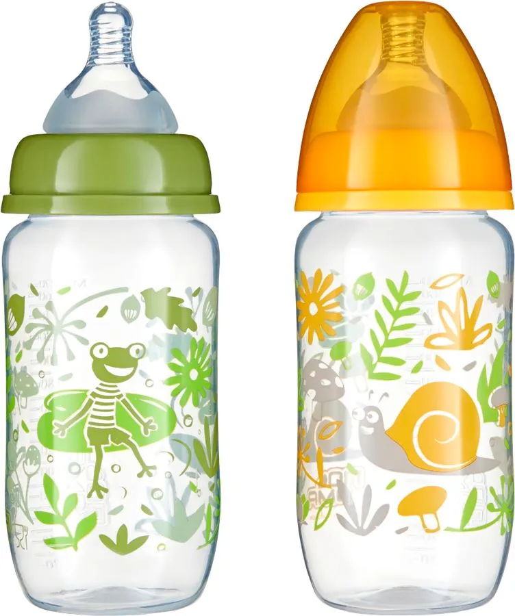 

Бутылочка Пома Nature с широким горлышком силиконовая соска средний поток с 4 месяцев арт. 7110 270 мл 1 шт. цвет в ассортименте