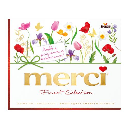 

Набор конфет Merci Finest Selection Ассорти шоколадное 250 г дизайн упаковки в ассортименте