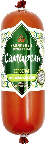 

Колбаса полукопченая Самирель сервелат Мусульманский Халяль 300 г