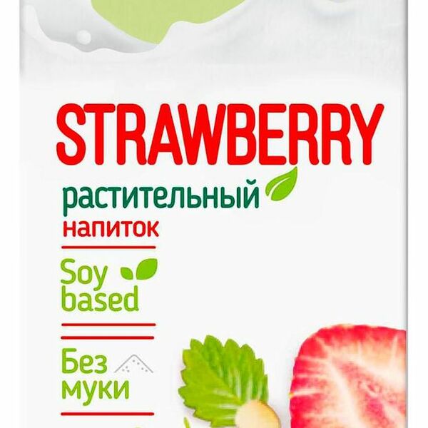 Напиток соевый растительный Green Milk клубника 1 л