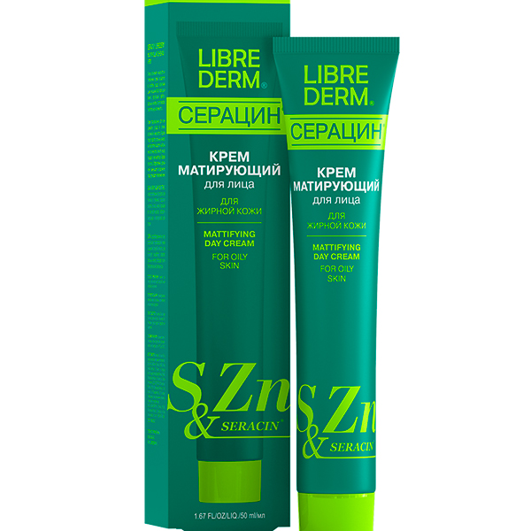 Дневной крем для лица Librederm Серацин матирующий 50 мл
