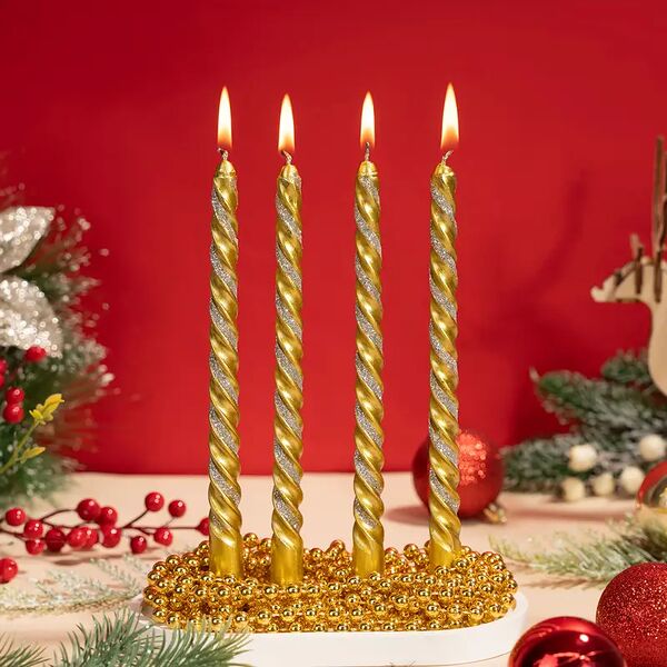 Свечи, 4 шт., в ассортименте