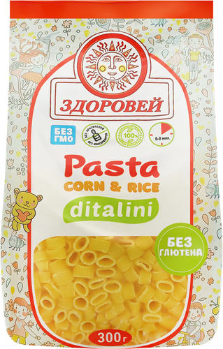

Макароны Здоровей Ditalini кукурузно-рисовые 300 г