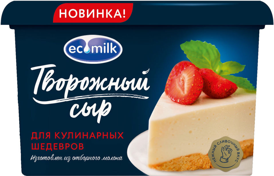 

Сыр творожный Ecomilk сливочный 60% 400 г