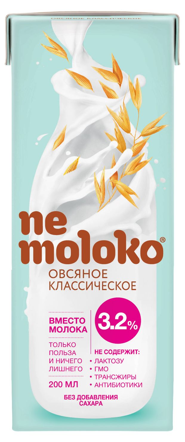 

Напиток овсяный Nemoloko классический 3.2% 200 мл