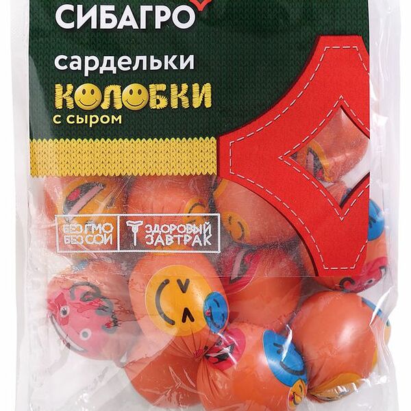 Сардельки Сибагро Колобки с сыром 400 г