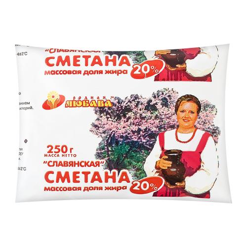 

Сметана Родная Любава 20% 250 г
