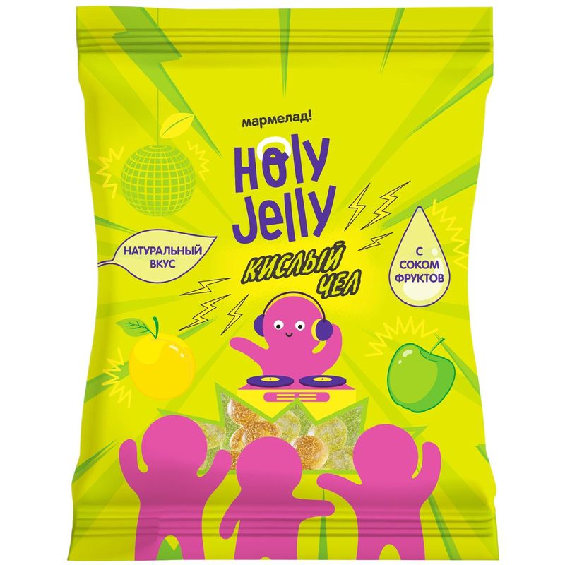 

Мармелад Holy Jelly Кислый чел жевательный 65 г