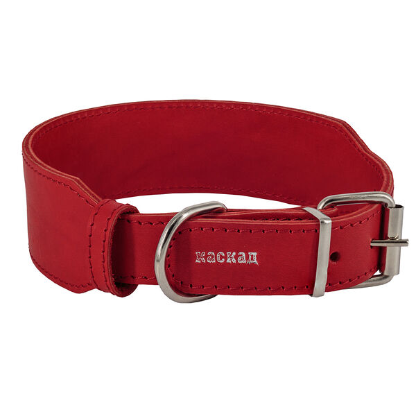 Ошейник Каскад переменной ширины для собак красный ширина 3 см обхват шеи 30-38 см