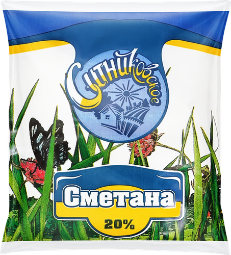 

Сметана Ситниковское 20% 500 г
