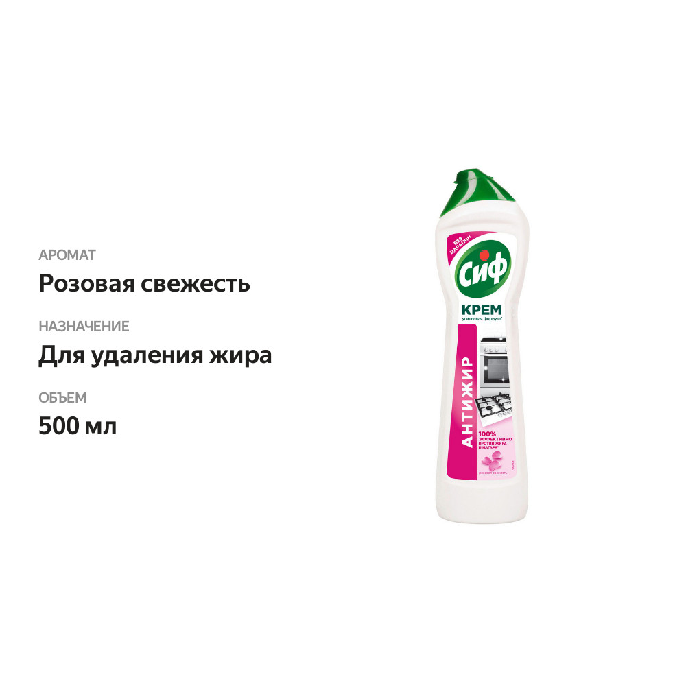 

Чистящий крем Cif Aroma Розовая свежесть душистый иланг-иланг и фрезия 500 мл