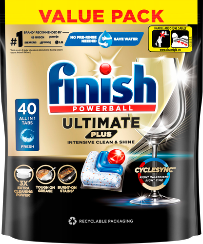 

Таблетки Finish Ultimate Plus для посудомоечных машин 40 шт.