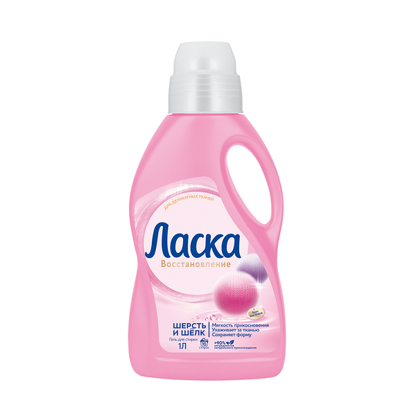 Гель для стирки Ласка Шерсть и шелк 1000 мл