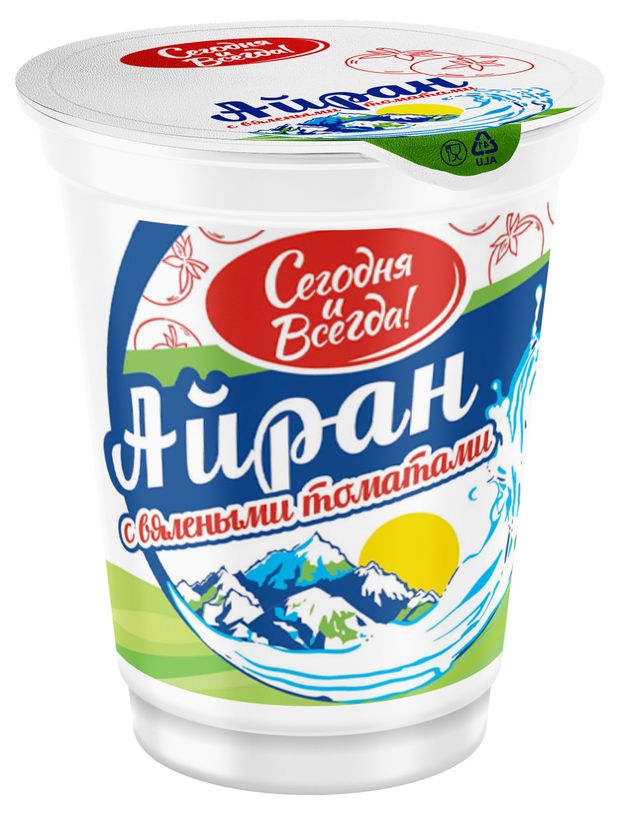 

Айран Сегодня и Всегда с вялеными томатами 1.8%, 200 г