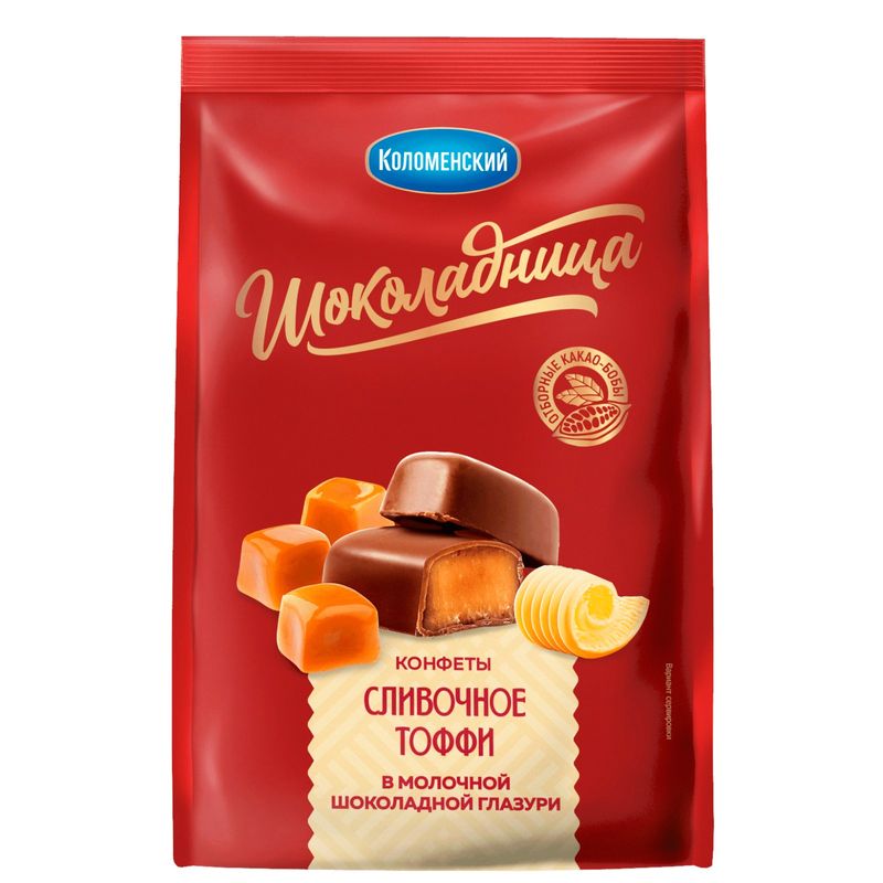 

Конфеты Шоколадница Тоффи в молочной глазури 160 г