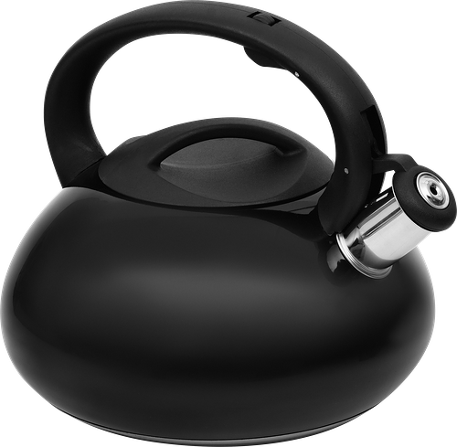 Чайник MAL-105-N со свистком, черный, 3 л, нерж. сталь