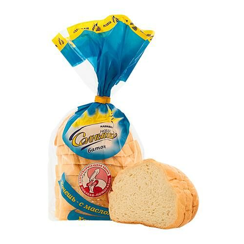 Батон Каравай Наше солнышко половинка в нарезке 195 г