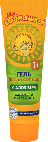 

Гель после солнца Моё солнышко детский алоэ вера 100 мл