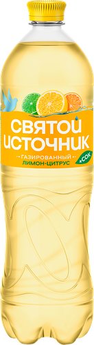 Напиток газированный Святой Источник вода и сок лимон-цитрус 1 л