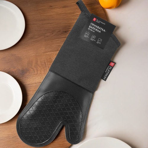 

Прихватка-варежка Platinum choice 18х40 см чёрная